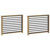 vidaXL M&oacute;dulo de Bra&ccedil;os 2 pcs Branco 80 x 6 x 61 cm