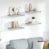 vidaXL Prateleiras de parede 4 pcs 50x23x3,8 cm MDF cinzento-cimento