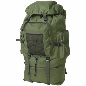 vidaXL Mochila estilo ex&eacute;rcito XXL 100 L verde