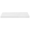 vidaXL Prateleiras de parede suspensas 4 pcs 60x23,5x3,8cm MDF branco