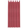 vidaXL Cortinas de voile com laços 2 pcs vermelho tinto 140x245 cm