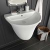 vidaXL Lavabo Branco 56 x 48 x 42 cm Cer&acirc;mica Vidrada