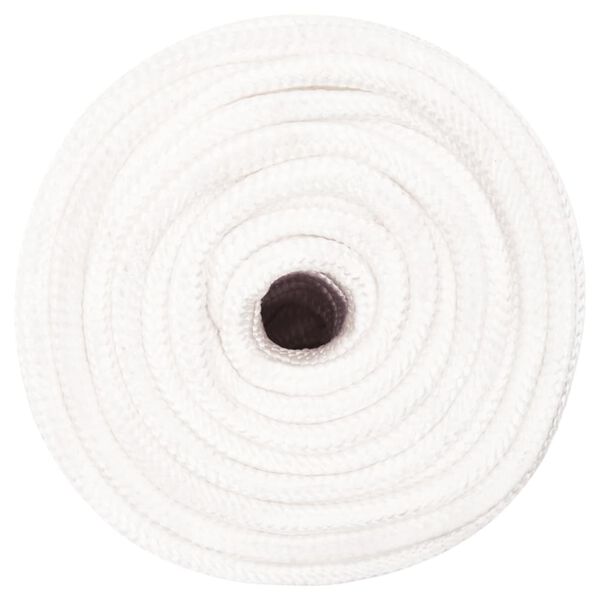 vidaXL Corda de barco 14 mm 50 m polipropileno branco completo