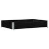 vidaXL Vaso/floreira para jardim 120x80 cm pinho maci&ccedil;o preto