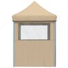 vidaXL Tenda de Festa Bege 200 x 200 x 306 cm Tecido Oxford