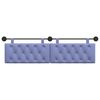 vidaXL Cabeceira Suspensa Azul Jeans 170 x 55 x 7 cm tecido