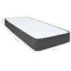 vidaXL Cama boxspring 120x200 cm tecido cinzento-escuro