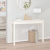 vidaXL Mesa consola 110x40x75 cm madeira de pinho maciça branco