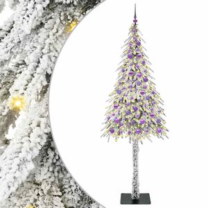 vidaXL &Aacute;rvore de Natal com 300 LEDs com suporte Branco 210 cm PE e A&ccedil;o