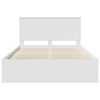 vidaXL Estrutura da Cama com cabeceira Branco 140 x 190 cm