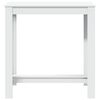 vidaXL Mesa de bar 102x50x103,5 cm derivados de madeira branco