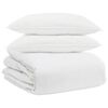 vidaXL Conjunto de Edredom com travesseiro 3 pcs Branco Pena de ganso