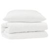 vidaXL Conjunto de Edredom com travesseiro 2 unid. Branco Microfibra