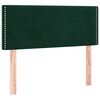 vidaXL Cabeceira de cama veludo 80x5x78/88 cm verde-escuro