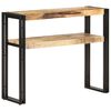 vidaXL Mesa consola 90x30x75 cm madeira de mangueira &aacute;spera
