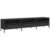 vidaXL M&oacute;vel de TV 202x39x43,5 cm a&ccedil;o laminado a frio preto
