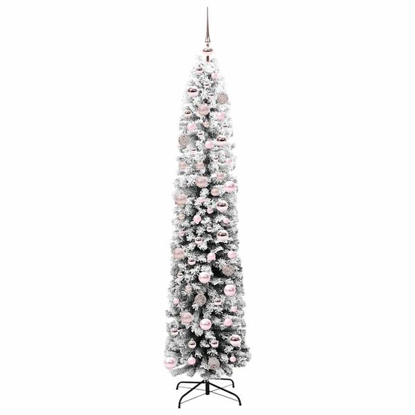 vidaXL &Aacute;rvore de Natal Artificial Verde 180 cm PVC e A&ccedil;o e Pl&aacute;stico