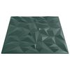 vidaXL Painéis de parede 48 pcs 50x50 cm 12 m² XPS ametista verde