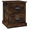 vidaXL Mesa cabeceira 39x39x47,5 cm derivados madeira carvalho fumado