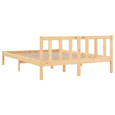 vidaXL Estrutura de cama 120x200 cm madeira de pinho maciço