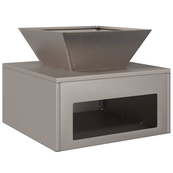 vidaXL Fire Pit Ferro Enferrujado 50 x 50 x 40 cm