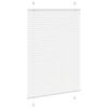 vidaXL Branco Plissada Cega 90x150 cm Largura Tecido 89,4 cm Poli&eacute;ster