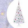 vidaXL &Aacute;rvore de Natal Artificial Branco 150 cm PVC e A&ccedil;o