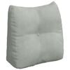 vidaXL Travesseiro para Costas Cinzento-claro 45 x 24 x 50 cm Veludo