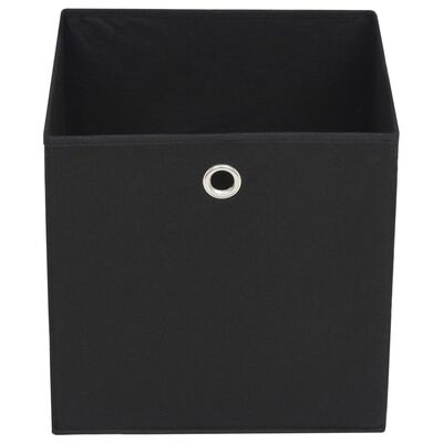 vidaXL Caixas arrumação 4 pcs tecido-não-tecido (TNT) 32x32x32cm preto