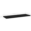 vidaXL Prateleiras para estante 4 pcs 60x20x1,5cm contraplacado preto