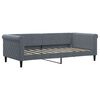 vidaXL Sof&aacute;-cama 90x190 cm veludo cinzento-escuro