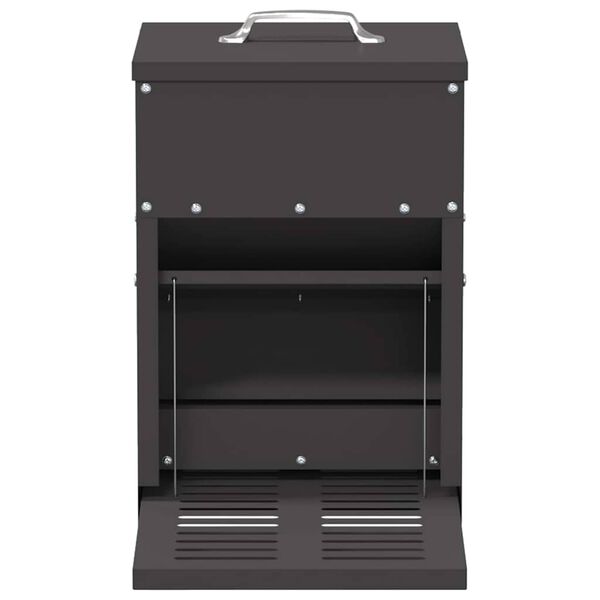vidaXL Comedouro de Pedal para Frango Preto 25 x 42 x 40 cm