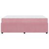 vidaXL Estrutura da Cama com colch&atilde;o Rosa 120 x 200 cm tecido