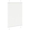 vidaXL Branco Plissada Cega 95x100 cm Largura Tecido 94,4 cm Poli&eacute;ster