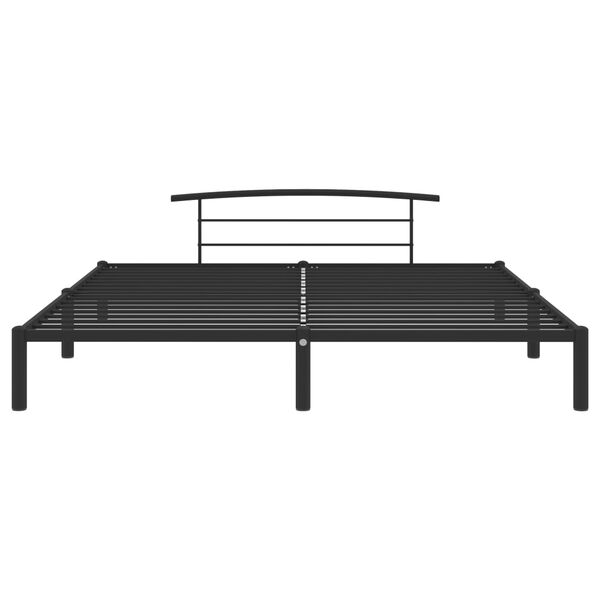 vidaXL Estrutura de cama 180x200 cm metal preto