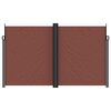 vidaXL Toldo lateral retr&aacute;til 200x600 cm castanho