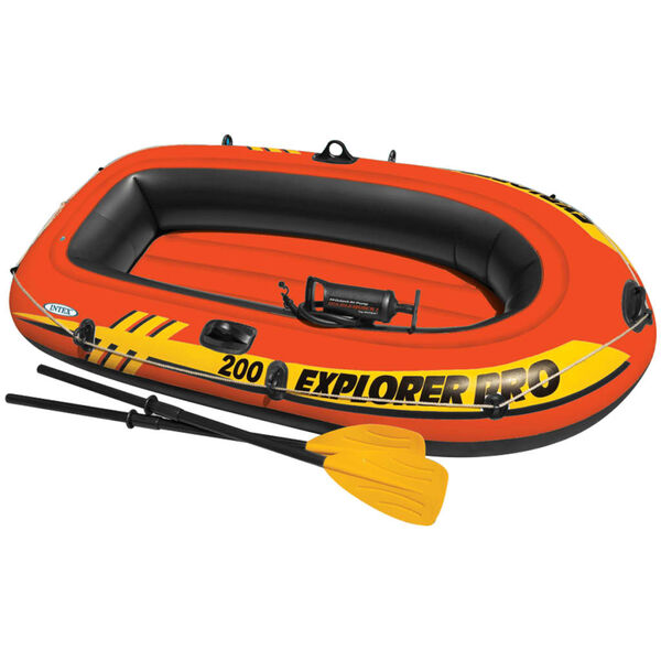 Intex Conj. Explorer PRO 200 barco insufl&aacute;vel c/ remos e bomba 58357NP
