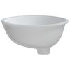 vidaXL Lavat&oacute;rio casa de banho oval 38,5x33,5x19 cm cer&acirc;mica branco