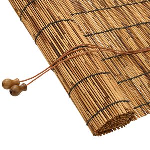 vidaXL Estores de rolo Castanho 60 x 160 cm Junco
