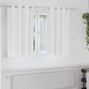 vidaXL Cortinas Blackout com Argolas 2 pcs Branco Puro 140 x 140 cm