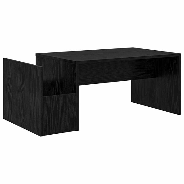 vidaXL Mesa de centro Carvalho Preto 90 x 45 x 35 cm