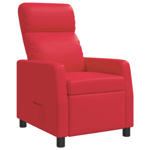 vidaXL Reclin&aacute;vel Vermelho Couro Sint&eacute;tico