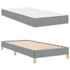 vidaXL Cama Box com colch&atilde;o Cinzento-claro 90 x 190 cm tecido