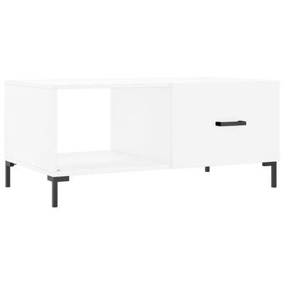 vidaXL Mesa de centro 90x50x40 cm madeira processada branco