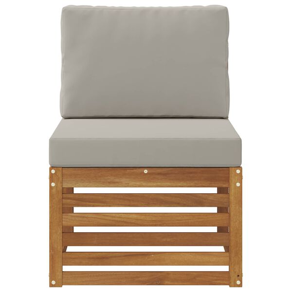 vidaXL Sof&aacute; M&eacute;dio Externo Madeira S&oacute;lida de Ac&aacute;cia Natural