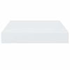 vidaXL Prateleiras de parede suspensas 2 pcs 23x23,5x3,8cm MDF branco