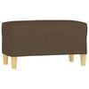 vidaXL Banco 70x35x41 cm tecido castanho