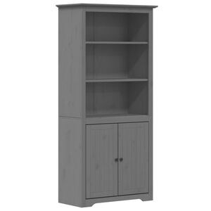 vidaXL Estante BODO 82x40x173 cm madeira de pinho maci&ccedil;a cinzento