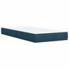 vidaXL Cama boxspring com colch&atilde;o 80x200 cm veludo azul