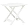 vidaXL Mesa de jardim dobr&aacute;vel 79x72x70 cm pl&aacute;stico branco
